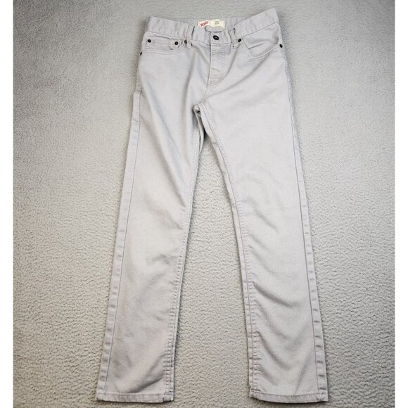 Levi's 511 Jeans Boy's 18 Slim Fit Straight Leg Cotton Blend Modern Gray Denim - Picture 2 of 9